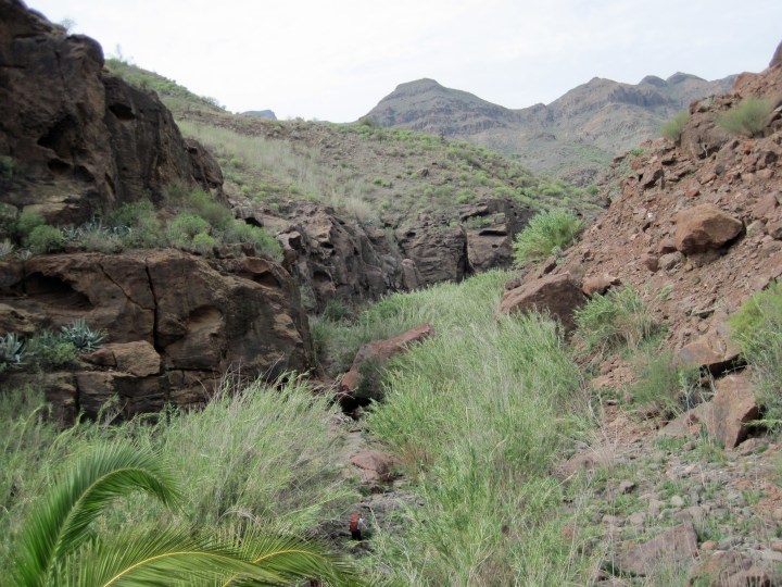 The main climbing area at Sorrueda.