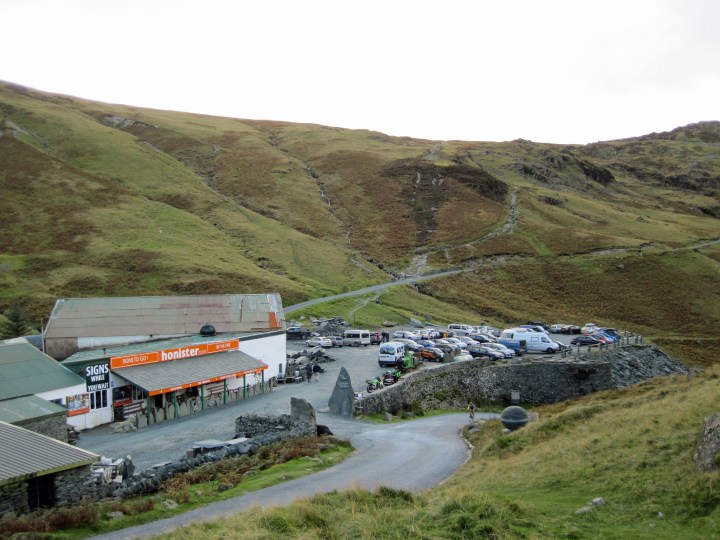 The visitor centre at Honister Slate Mine.