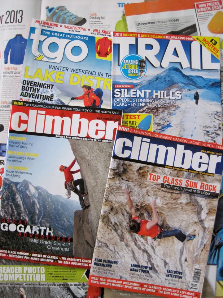 Some of the magazines I look for competitions in.