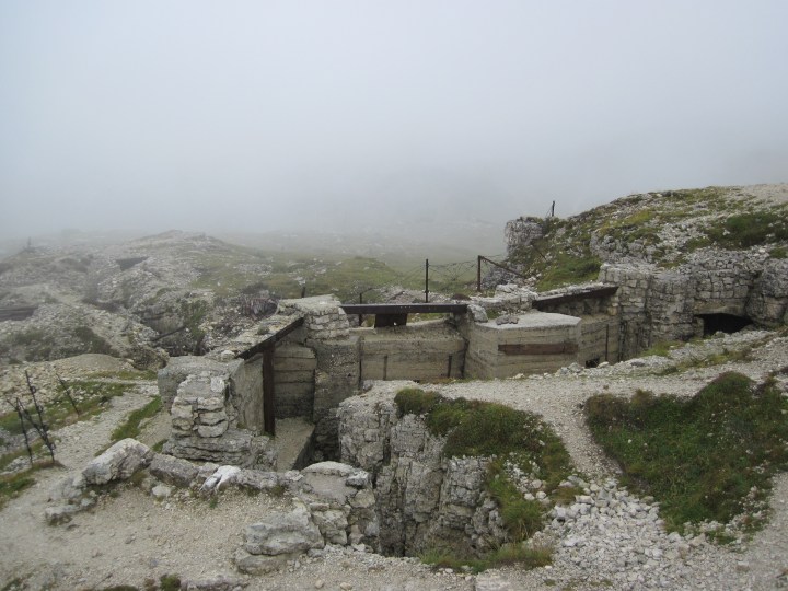 WW1 fortifications on Monte Piana.