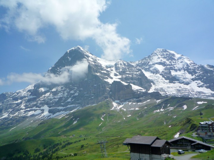 The Eiger seen from Kleine Scheidegg.