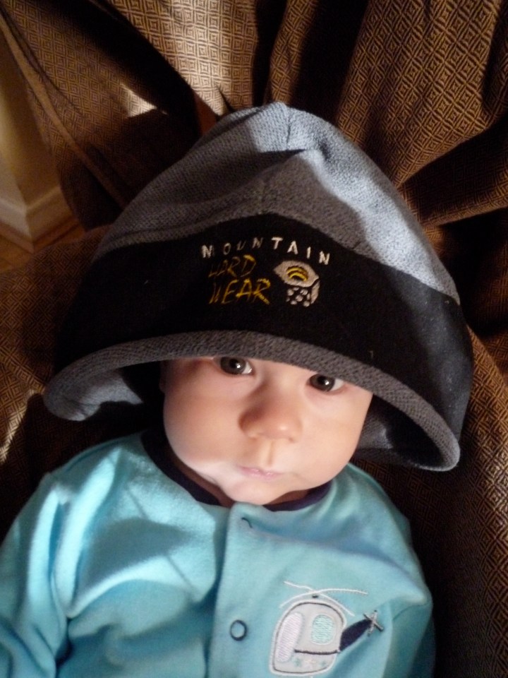 A hat with plenty of room to grow in to.