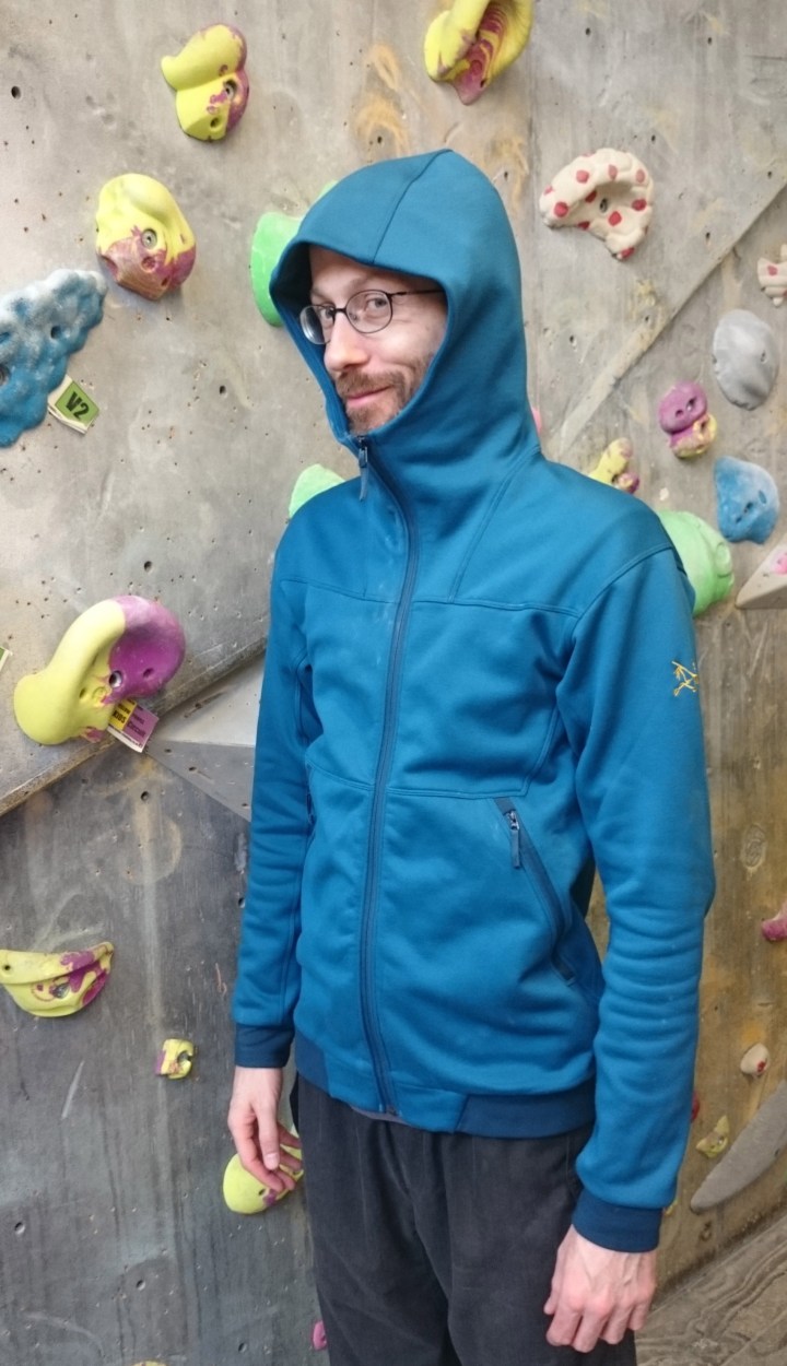 Me wearing the Straibo Hoody.